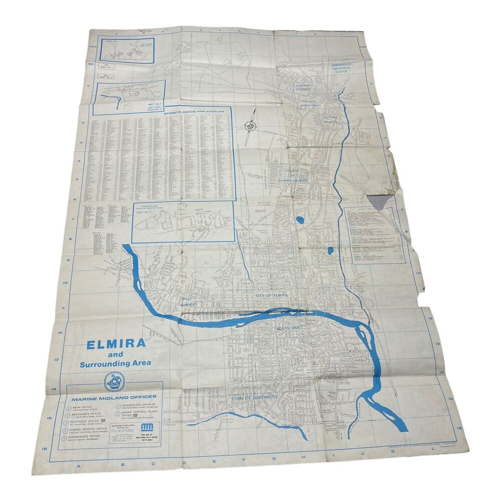 VTG Vintage New York Paper Maps Lot Of 3 See Description - Picture 5 of 6